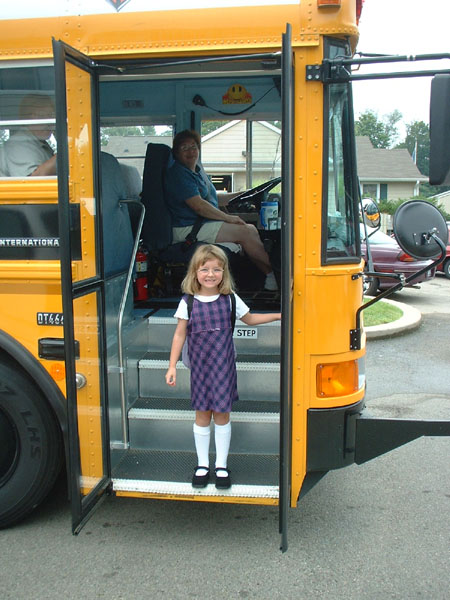 The last day of summer- Alsatia heads off to her first day at school.jpg 94.7K